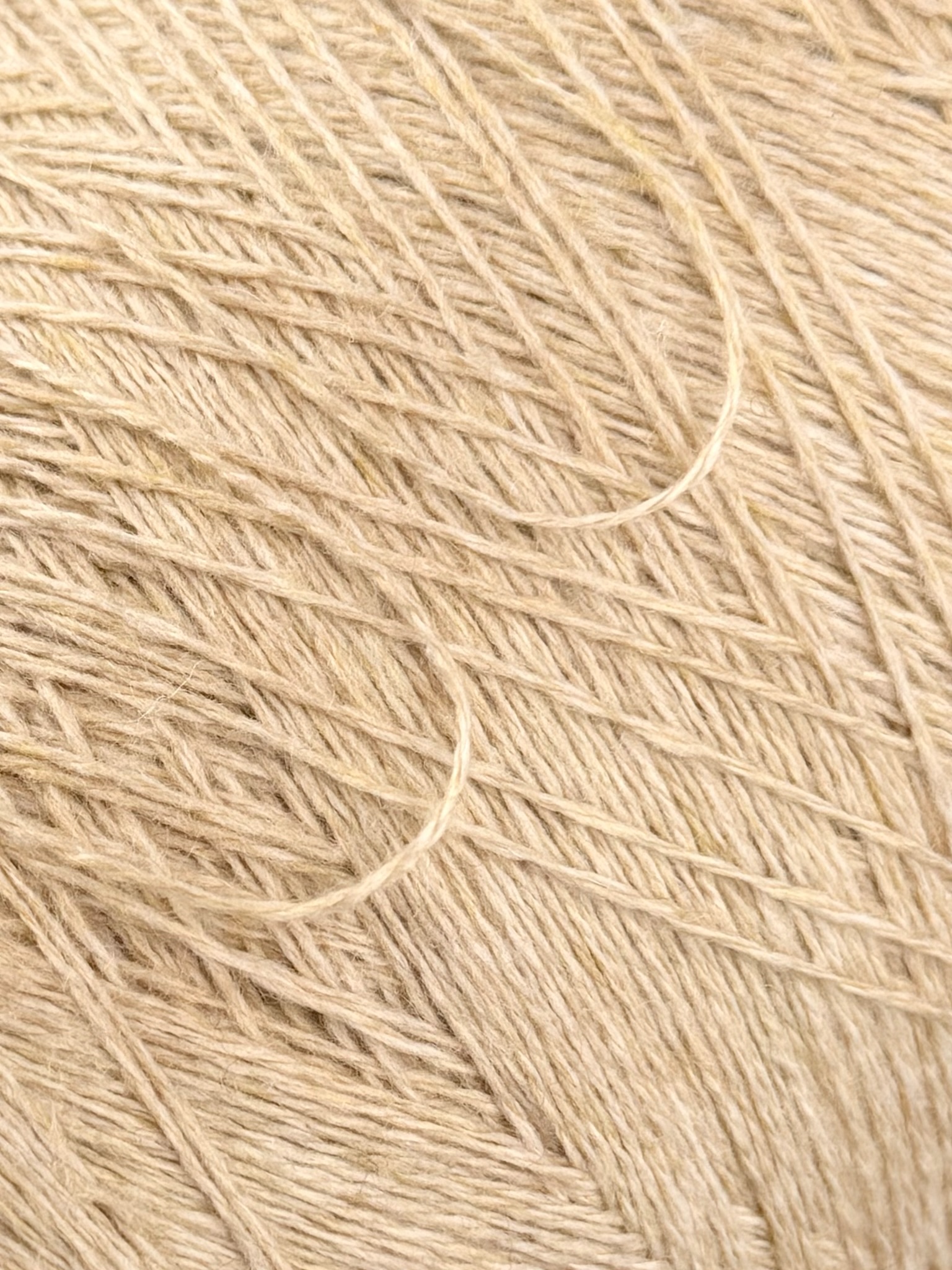 Loro Piana Coarsehair 2/11 – 100% Kaschmirgarn col. Helles Sand Mélange (Cod. C003 51210)